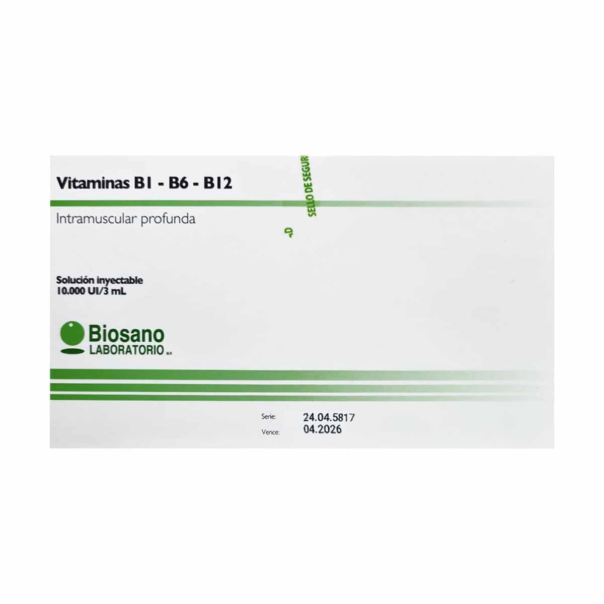 Vitamina B1 100 Mg 10000 UI