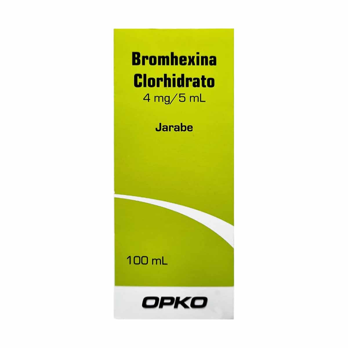 BROMHEXINA CLORHIDRATO JARABE 4 mg/5 mL
