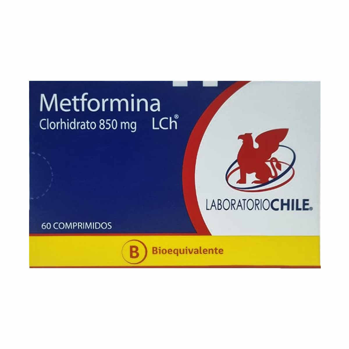 Metformina 850 mg 60 comprimidos
