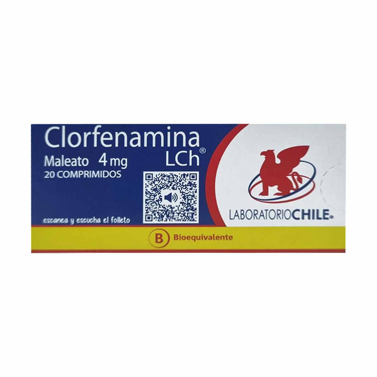 CLORFENAMINA MALEATO COMPRIMIDOS 4 mg
