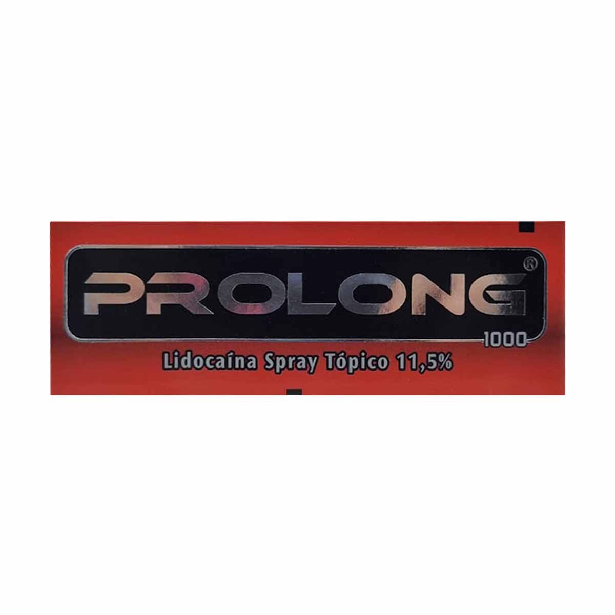 Prolong 1000 lidocaina 11,5 % spray tópico 10 g