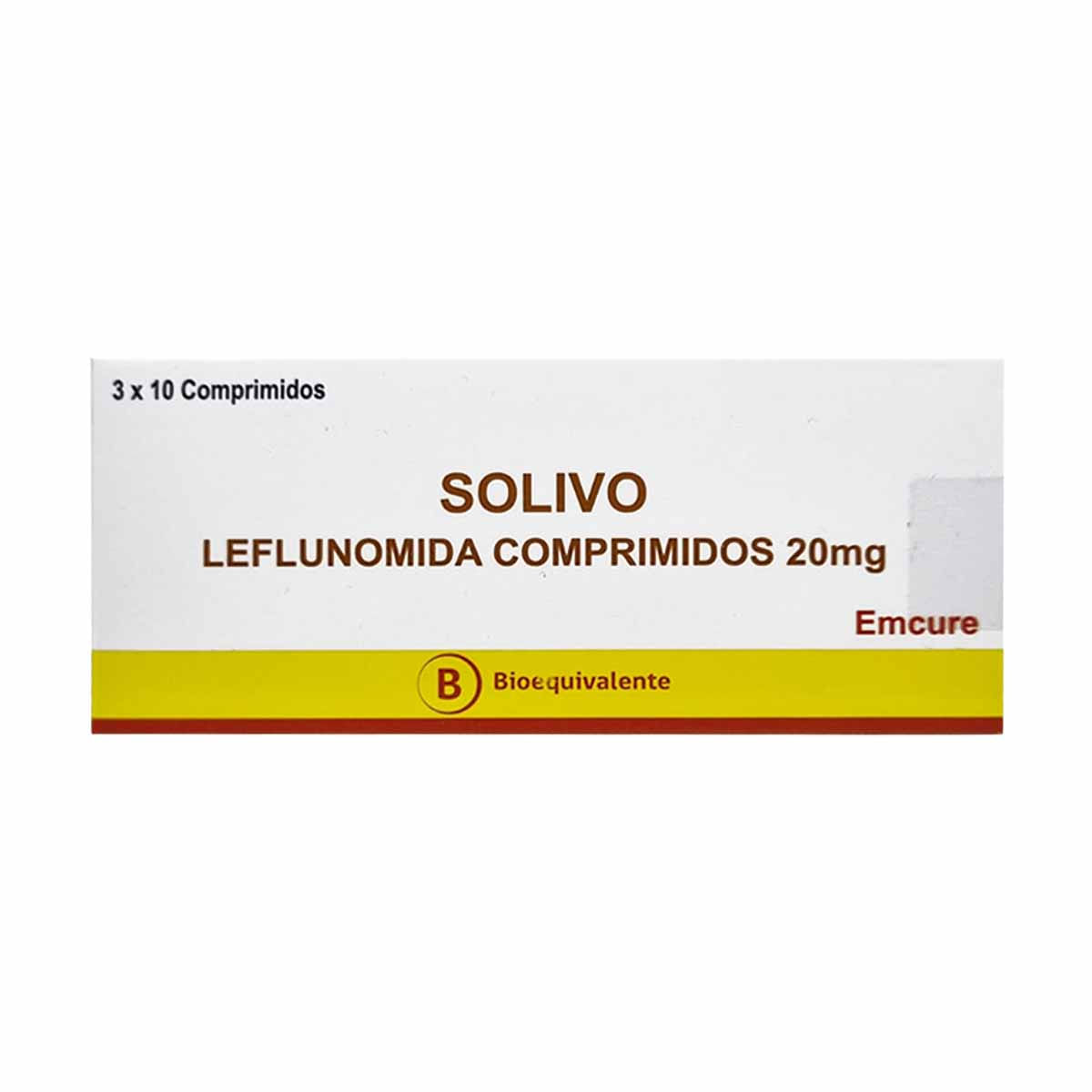 SOLIVO COMPRIMIDOS 20 mg (LEFLUNOMIDA)