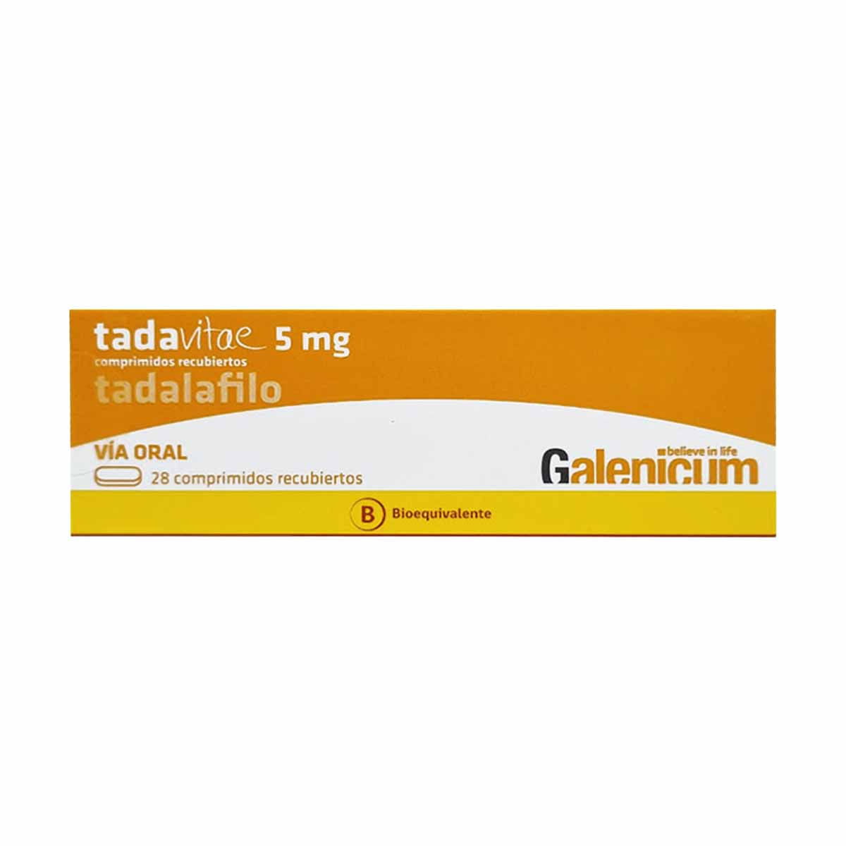 Tadavitae tadalafilo 5 mg 28 comprimidos recubiertos