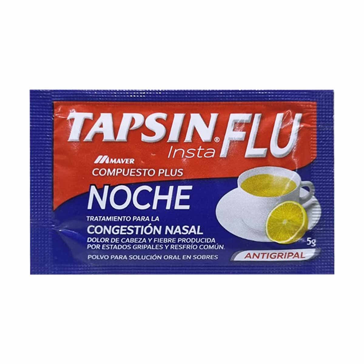 TAPSININSTAFLU COMPUESTO PLUS POLVO PARA SOLUCIÓN ORAL EN SOBRES