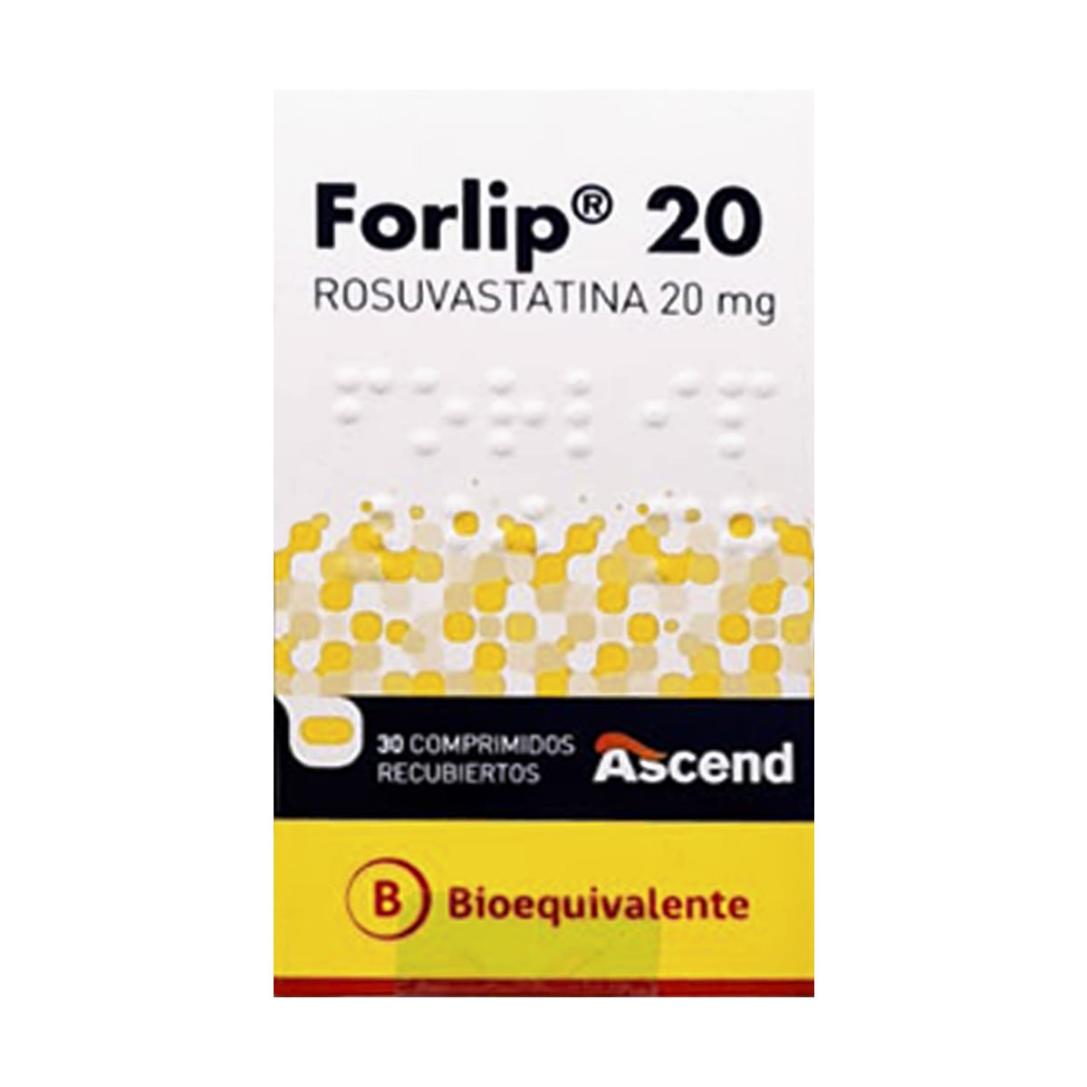 FORLIP COMPRIMIDOS RECUBIERTOS 20 mg (ROSUVASTATINA)