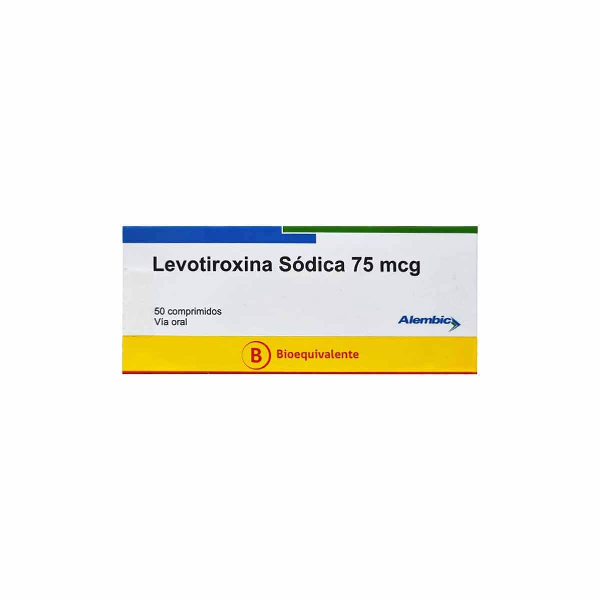 Levotiroxina 75 mcg 50 comprimidos
