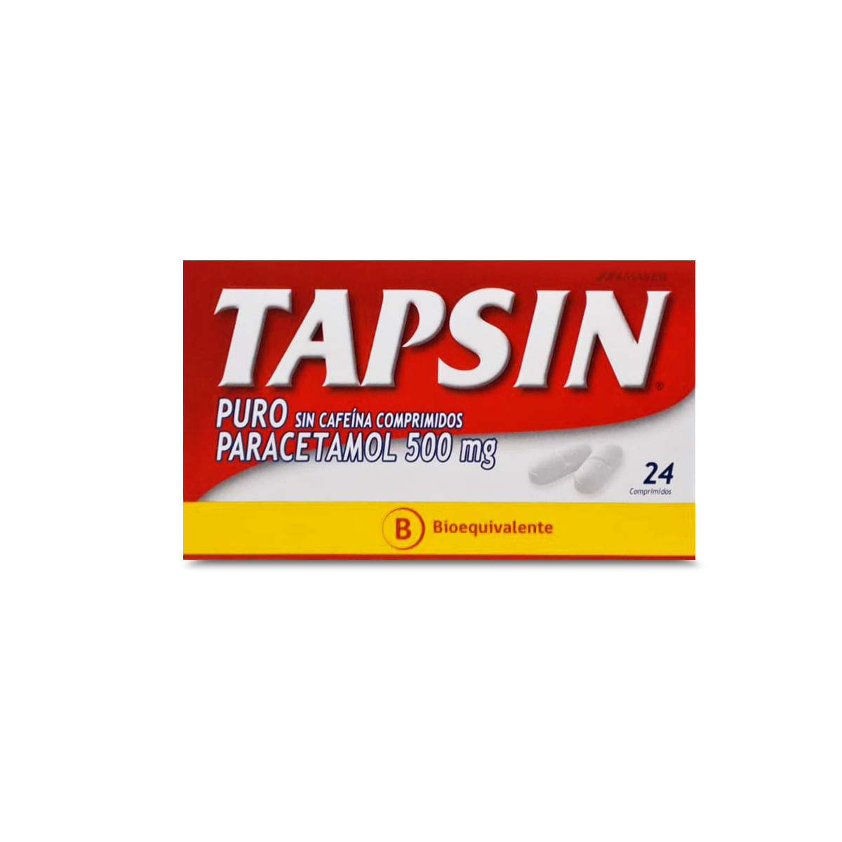 TAPSIN PURO SIN CAFEÍNA COMPRIMIDOS 500 mg