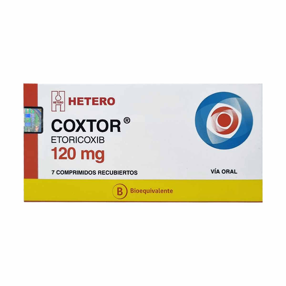Coxtor etoricoxib 120 mg 7 comprimidos recubiertos