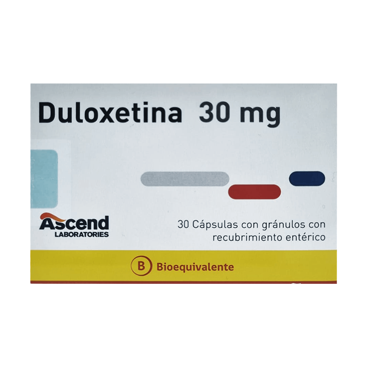 Duloxetina 30 mg 30 cápsulas con gránulos con recubrimiento entérico