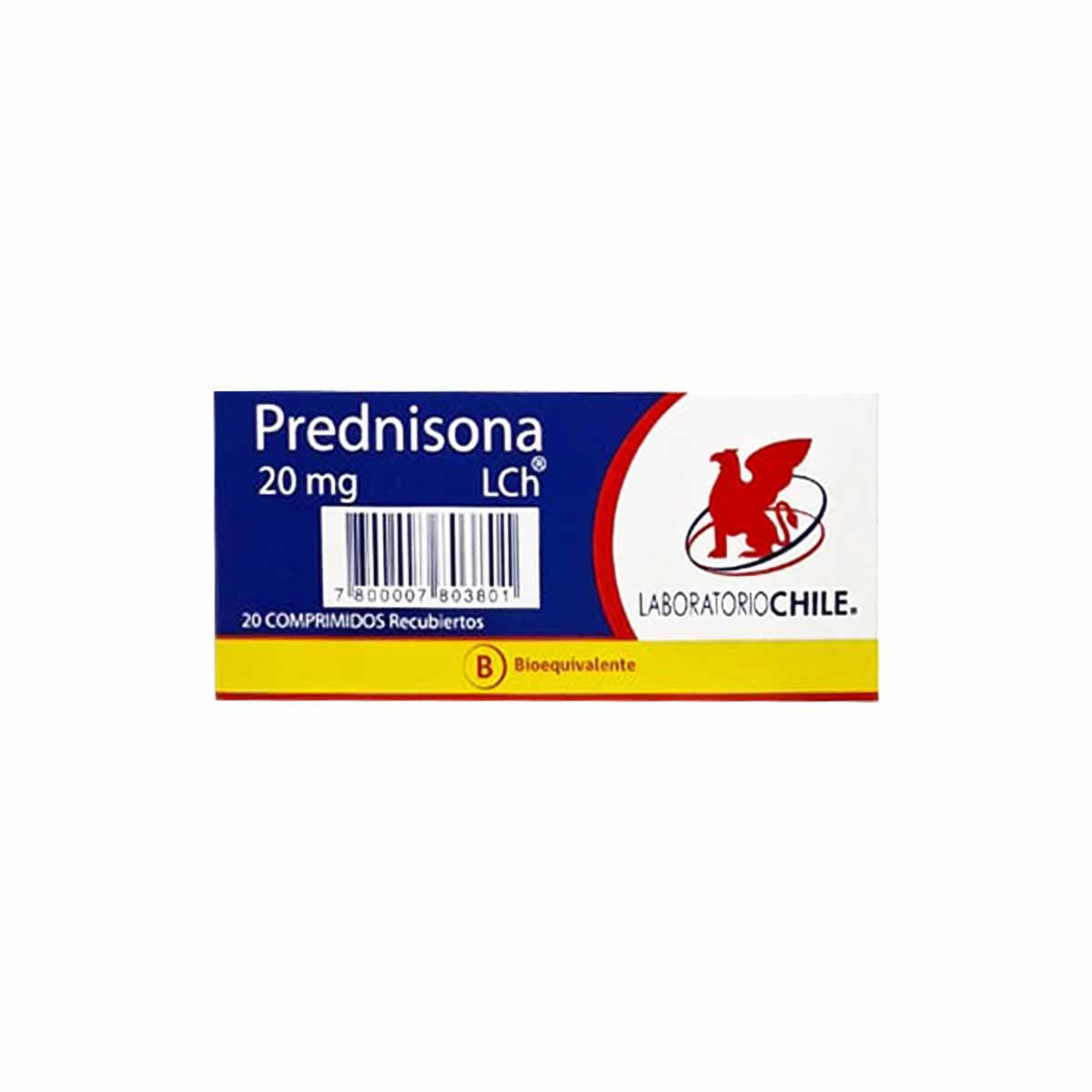 Prednisona 20 mg 20 comprimidos recubiertos