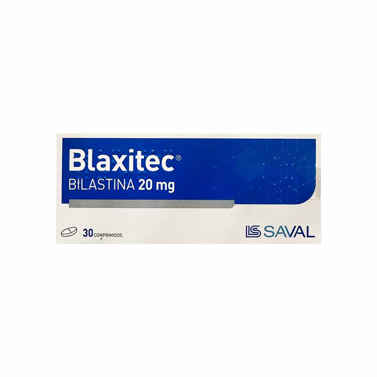 Blaxitec bilastina 20 mg 30 comprimidos
