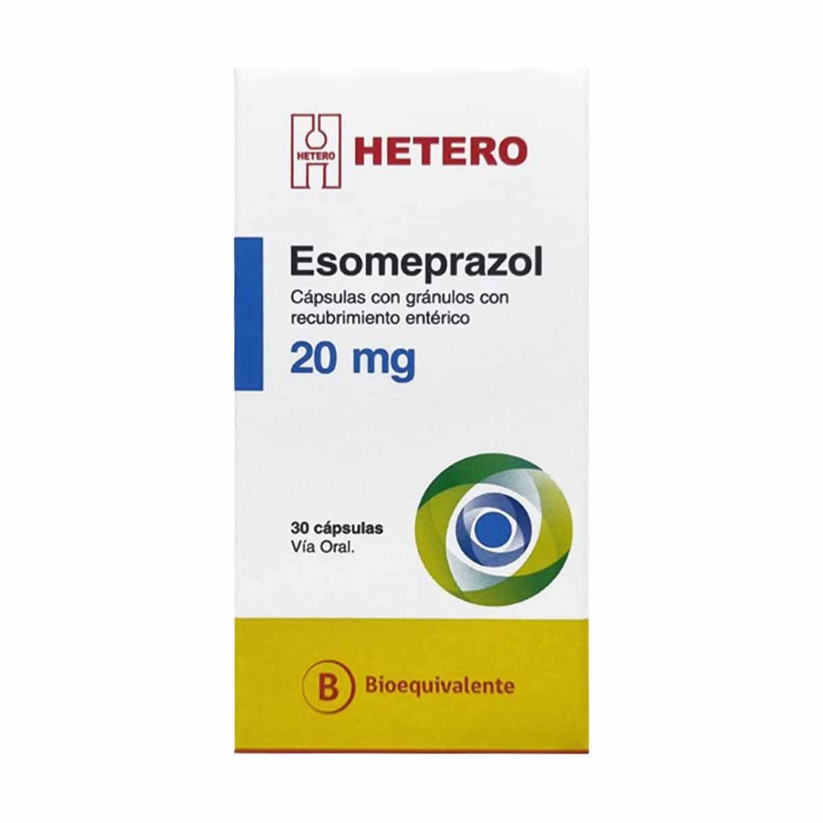 ESOMEPRAZOL CÁPSULAS CON GRÁNULOS CON RECUBRIMIENTO ENTÉRICO 20 mg