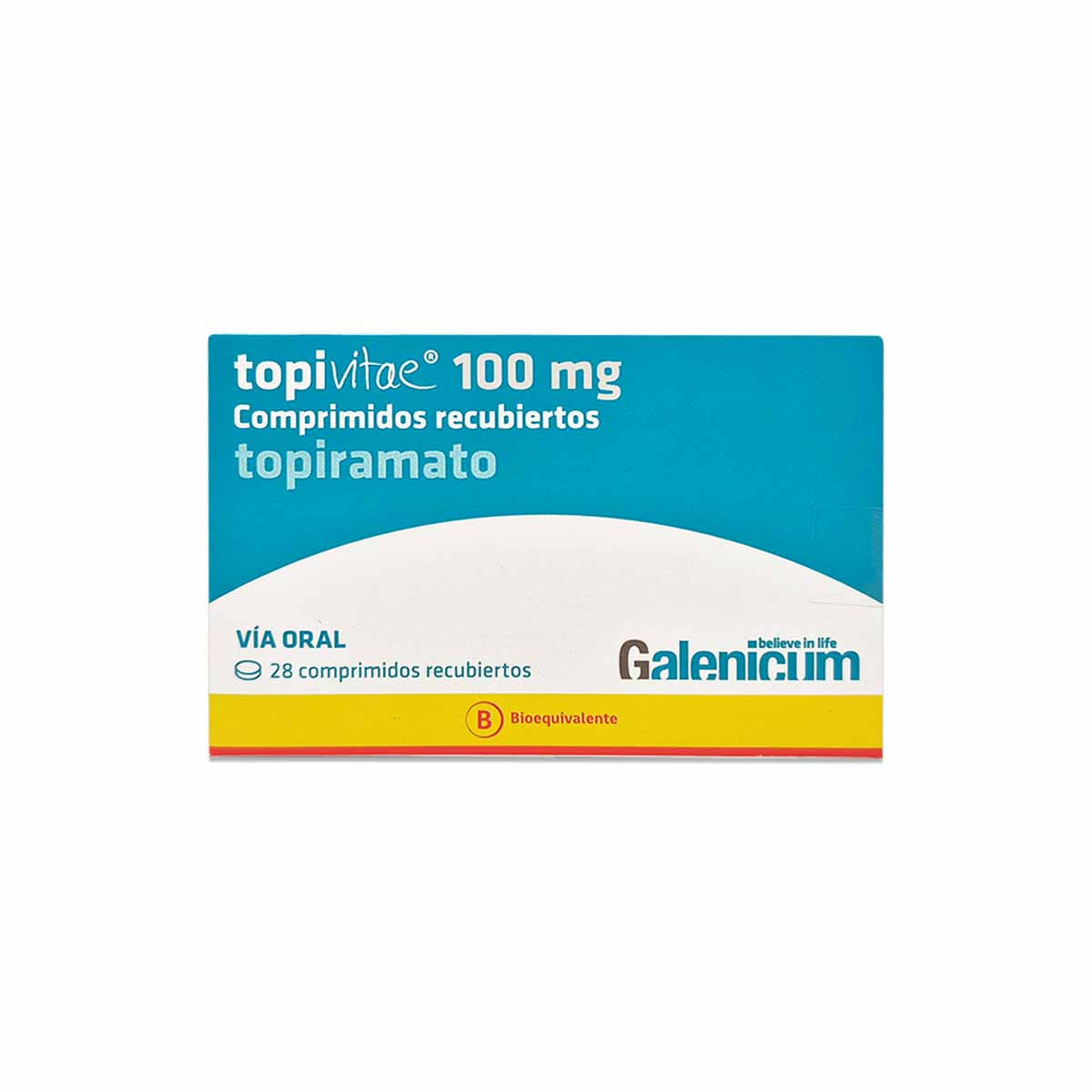Topivitae topiramato 100 mg 28 comprimidos recubiertos