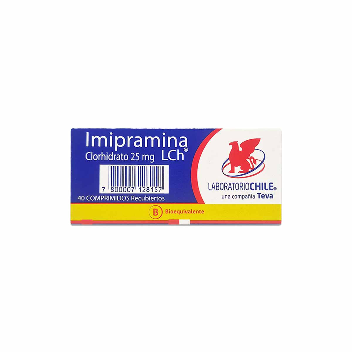 Imipramina 25 mg 40 comprimidos recubiertos