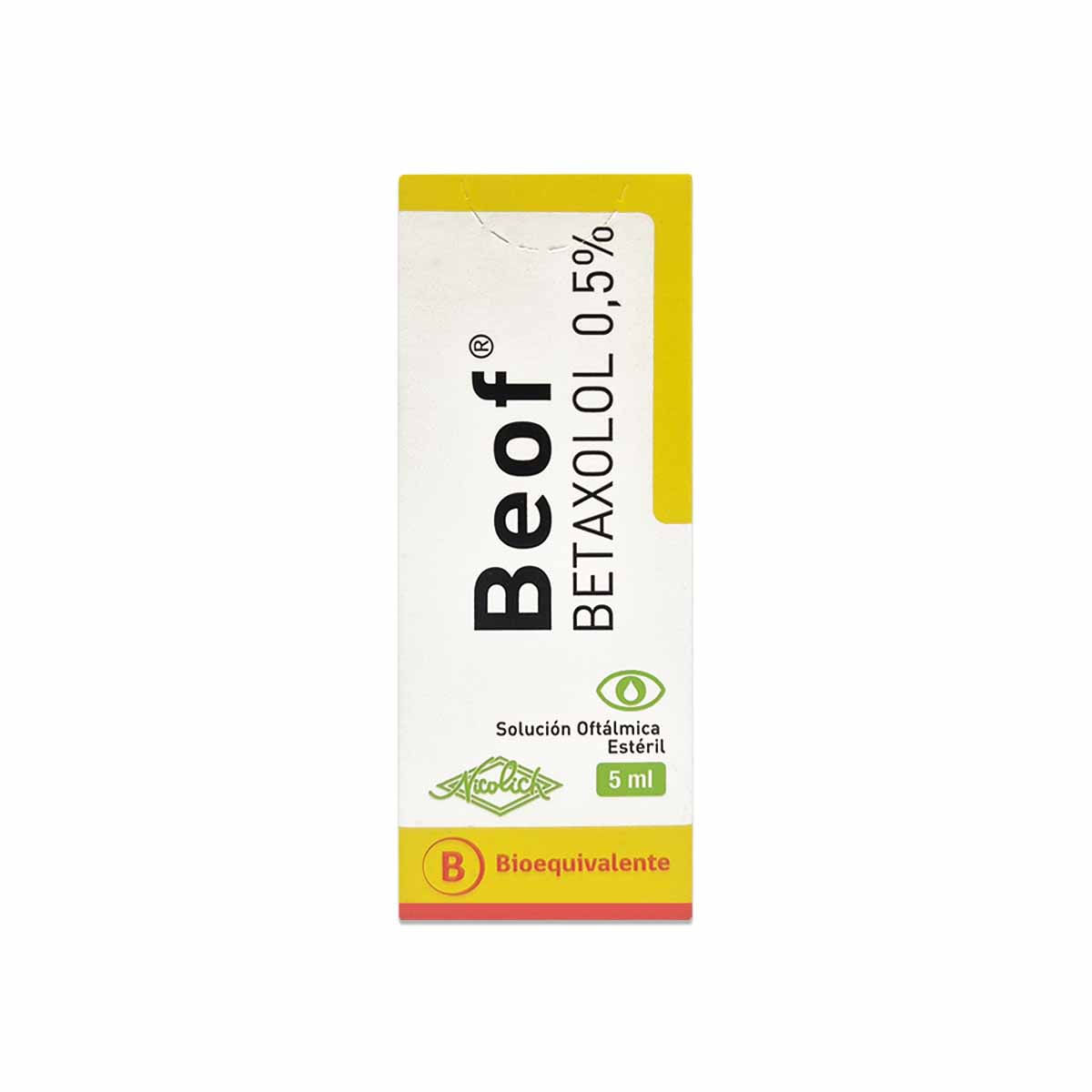 Beof betaxolol 0,5 % solución oftálmica estéril 5 mL