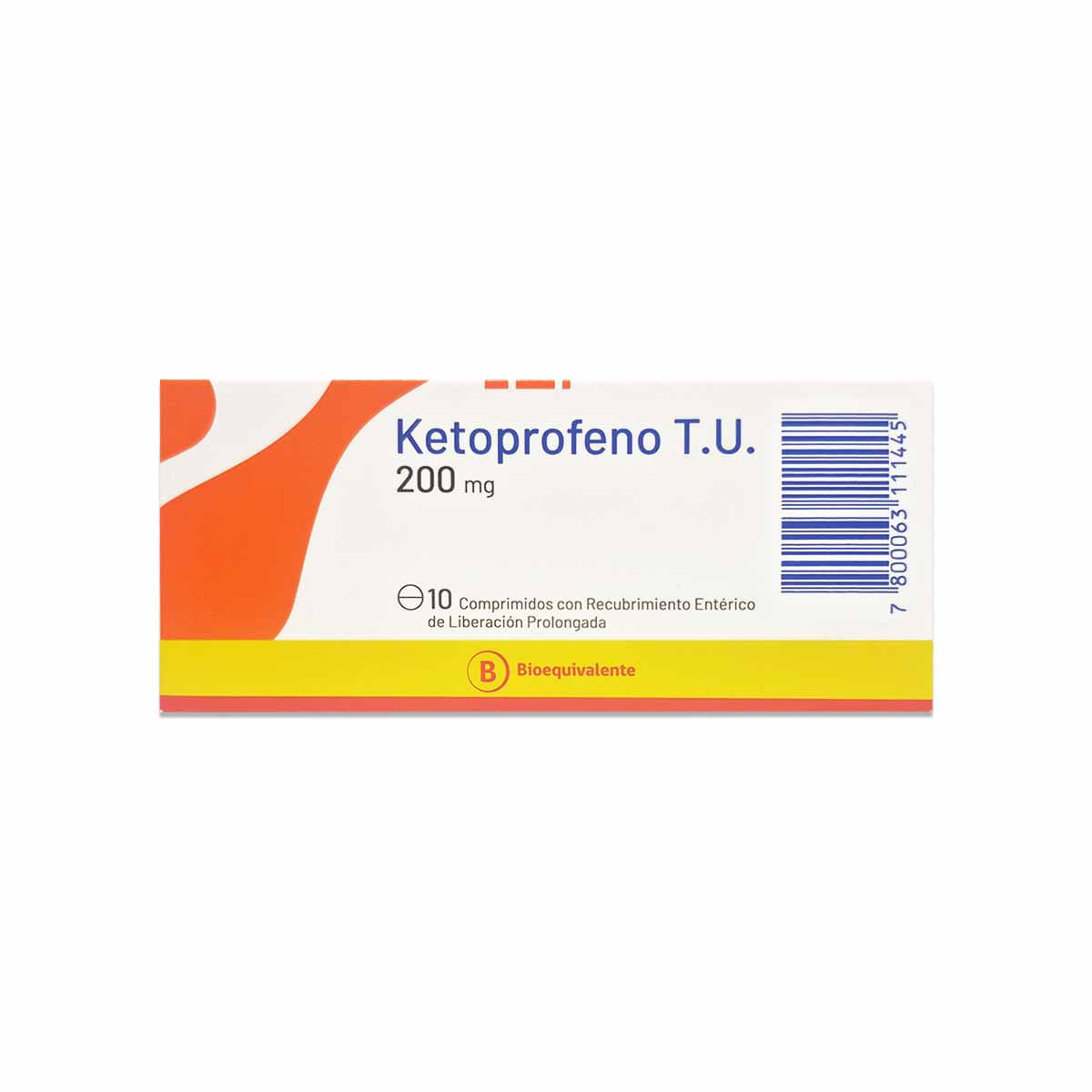 Ketoprofeno T.U. 200 mg 10 comprimidos con recubrimiento entérico de liberación prolongada