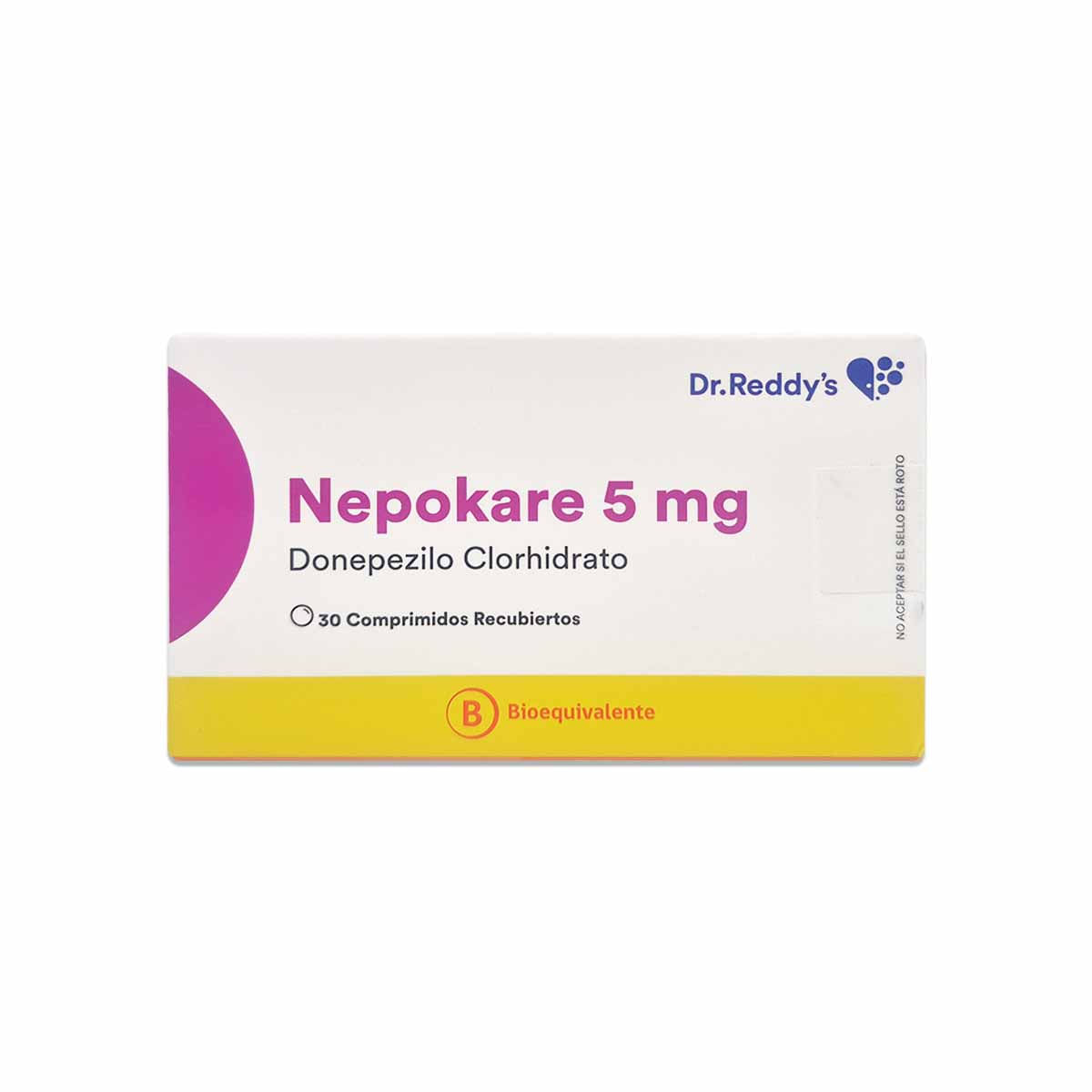 NEPOKARE COMPRIMIDOS RECUBIERTOS 5 mg (DONEPEZILO CLORHIDRATO)