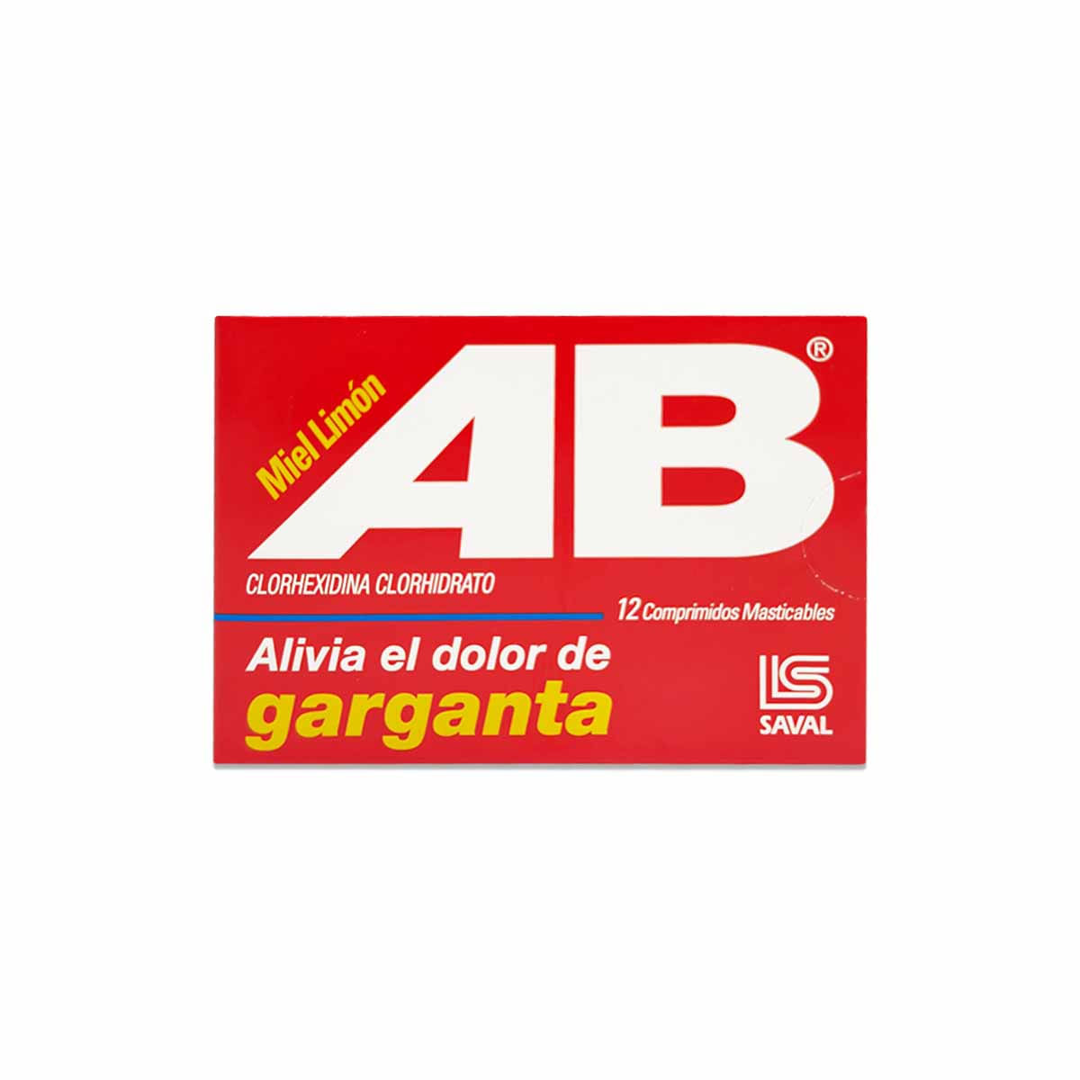 AB clorhexidina 5 mg 12 comprimidos masticables