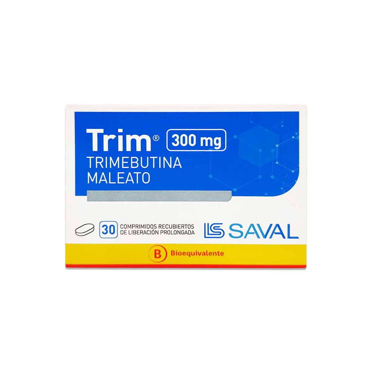Trim trimebutina 300 mg 30 comprimidos recubiertos de liberación prolongada