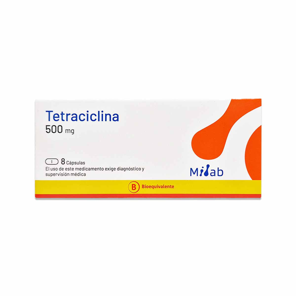 Tetraciclina 500 mg 8 cápsulas