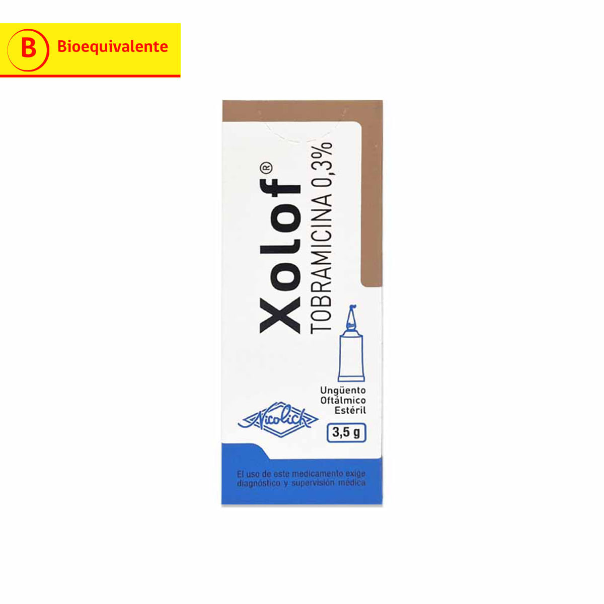 Xolof tobramicina 0,3 % ungüento oftálmico estéril 3,5 g