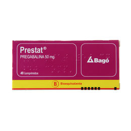 Prestat (B) Pregabalina 50mg 40 Comprimidos