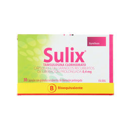 SULIX CÁPSULAS CON GRÁNULOS DE LIBERACIÓN PROLONGADA 0,4 mg (TAMSULOSINA CLORHIDRATO)
