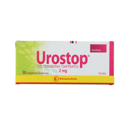 UROSTOP COMPRIMIDOS RECUBIERTOS 2 mg