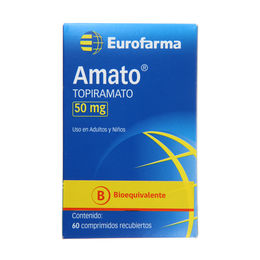 Amato (B) Topiramato 50mg 60 Comprimidos Recubiertos