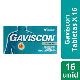 Gaviscon 16 Comprimidos Masticables
