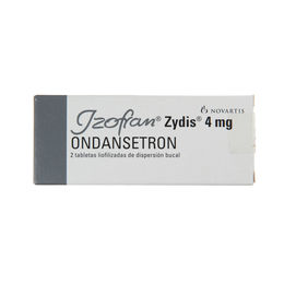 IZOFRAN ZYDIS TABLETAS LIOFILIZADAS DE DISPERSIÓN BUCAL 4 mg (ONDANSETRÓN)