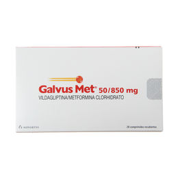 GALVUS MET 50/850 COMPRIMIDOS RECUBIERTOS
