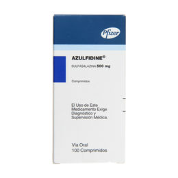 Azulfidine Sulfasalazina 500mg 100 Comprimidos