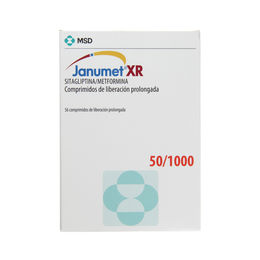 Janumet XR Sitagliptina / Metformina 50/1000 56 Comprimidos Recubiertos