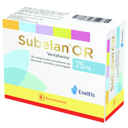 SUBELAN COMPRIMIDOS RECUBIERTOS DE LIBERACIÓN OSMÓTICA PROLONGADA 75 mg (VENLAFAXINA)