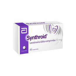 SYNTHROID COMPRIMIDOS 50 mcg (LEVOTIROXINA SÓDICA)