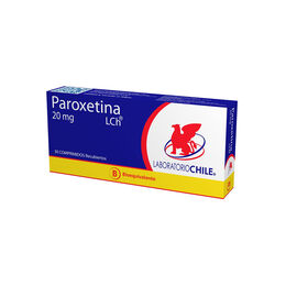 PAROXETINA COMPRIMIDOS RECUBIERTOS 20 mg