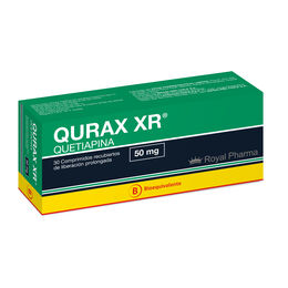 QURAX XR COMPRIMIDOS RECUBIERTOS DE LIBERACIÓN PROLONGADA 50 mg (QUETIAPINA)