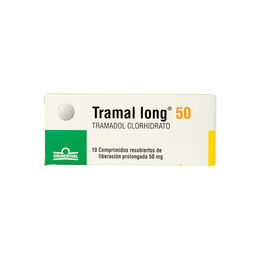 Tramal Long (R) Tramadol 50mg 10 Comprimidos Prolongados