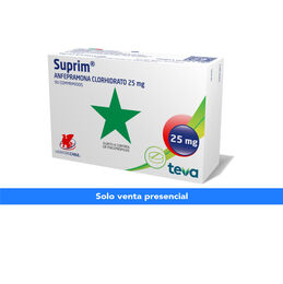 SUPRIM COMPRIMIDOS 25 mg (ANFEPRAMONA CLORHIDRATO)