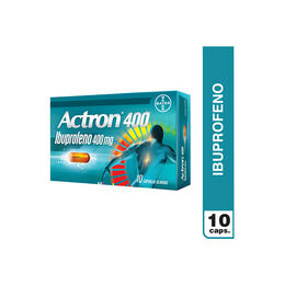 Actron (R) Ibuprofeno 400mg 10 Cápsulas Blandas