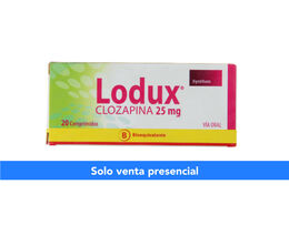 LODUX COMPRIMIDOS 25 mg (CLOZAPINA)