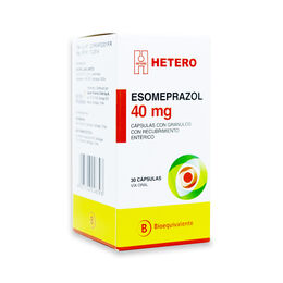 ESOMEPRAZOL CÁPSULAS CON GRÁNULOS CON RECUBRIMIENTO ENTÉRICO 40 mg