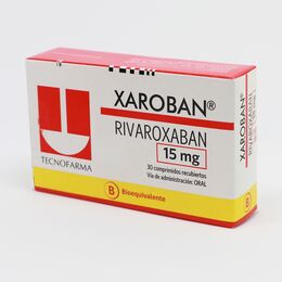 XAROBAN COMPRIMIDOS RECUBIERTOS 15 mg