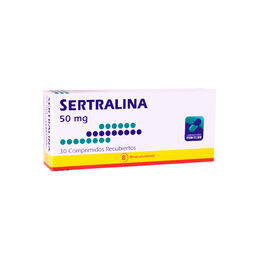 SERTRALINA COMPRIMIDOS RECUBIERTOS 50 mg