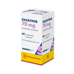 DASATINIB COMPRIMIDOS RECUBIERTOS 70 mg