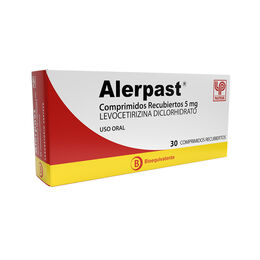Alerpast (B) Levocetirizina 5mg 30 Comprimidos Recubiertos