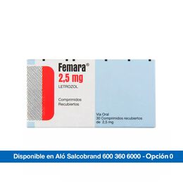 FEMARA COMPRIMIDOS RECUBIERTOS 2,5 mg