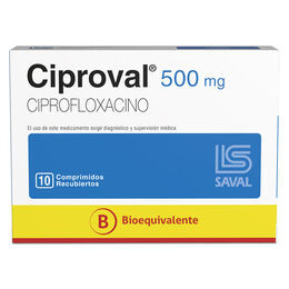 CIPROVAL COMPRIMIDOS RECUBIERTOS 500 mg