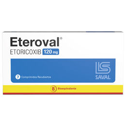 ETEROVAL COMPRIMIDOS RECUBIERTOS 120 mg (ETORICOXIB)
